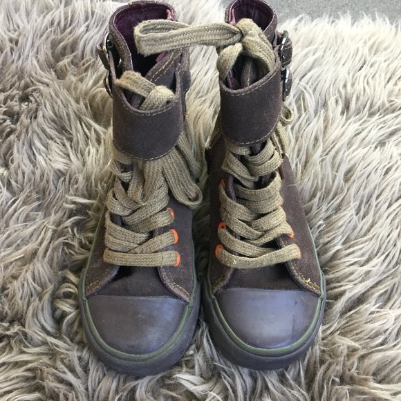 Kenzo brown side-zip high tops - size 29 - Picture 8 of 8